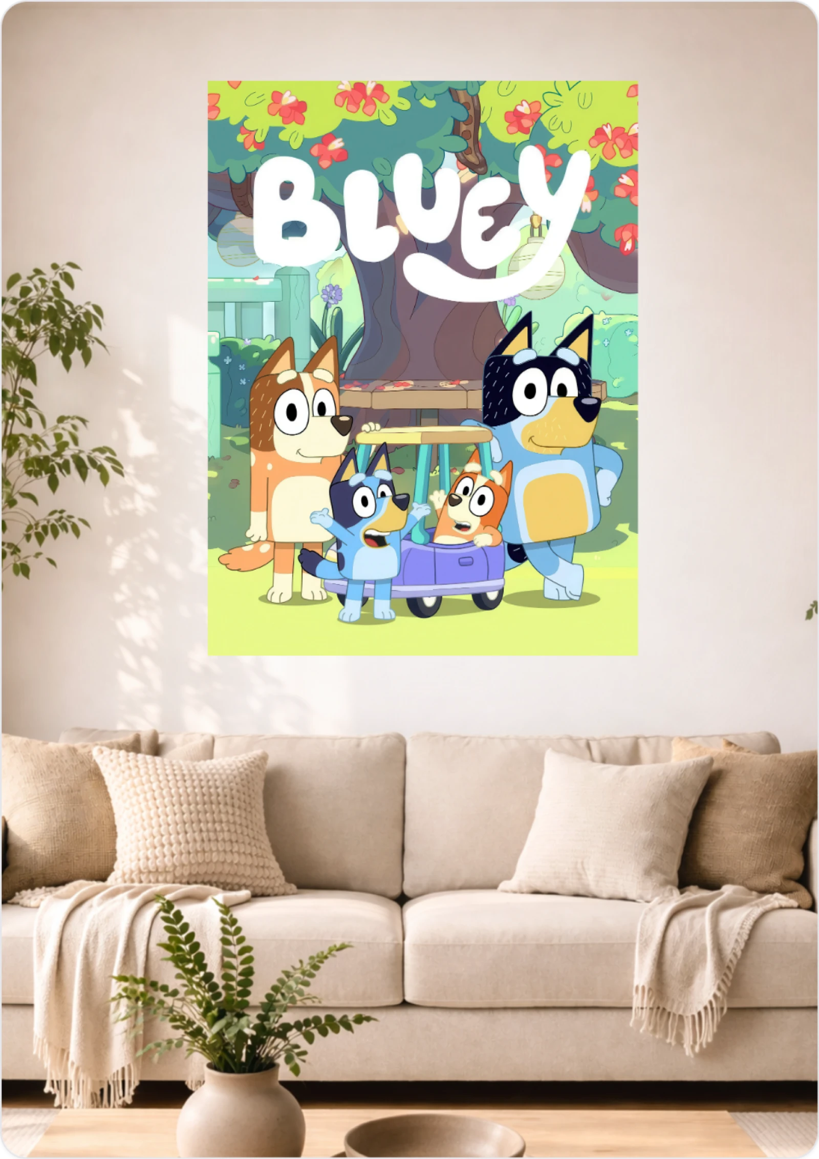 Affiche Bluey – La Famille Heeler | Format A3 (29,7 x 42 cm)